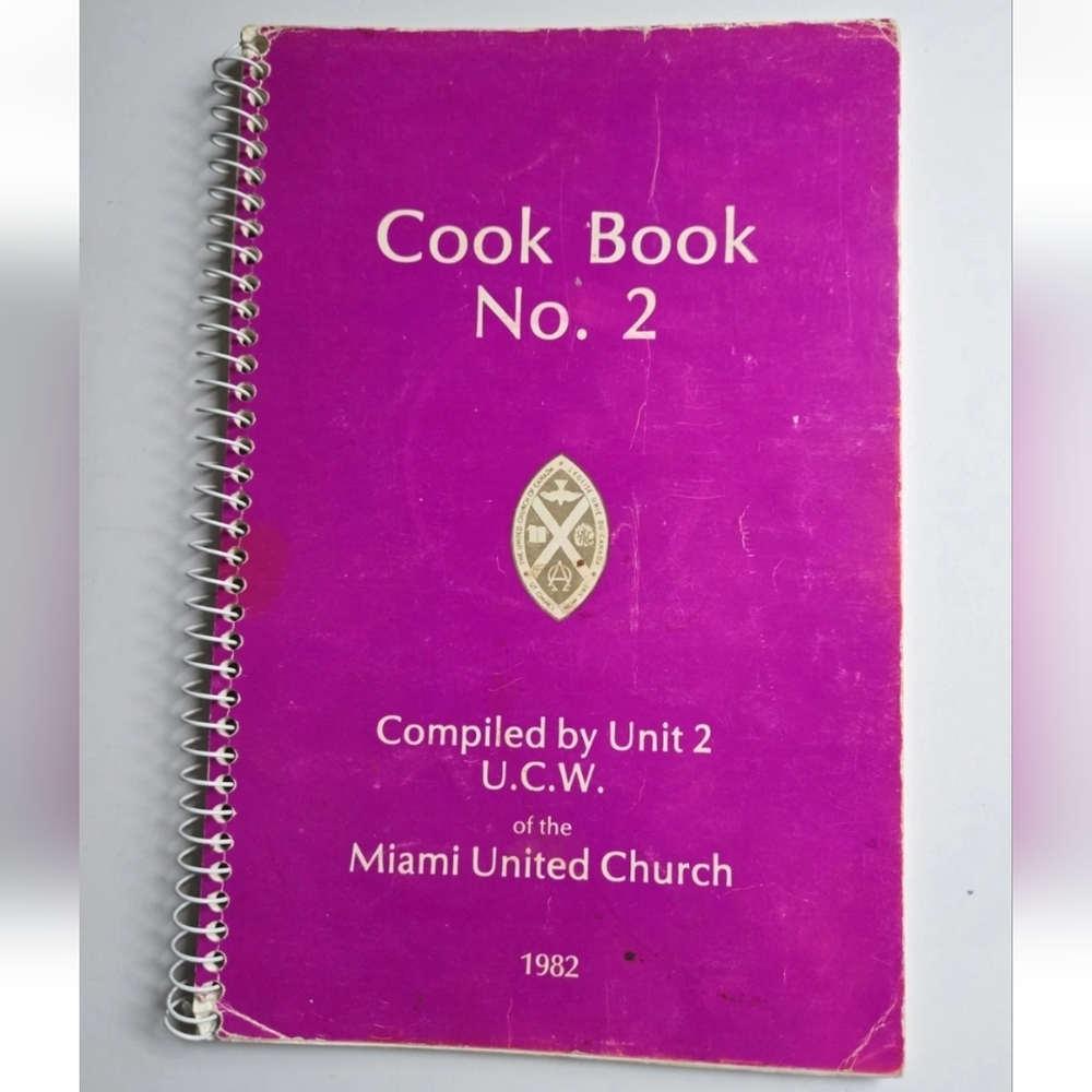 Miami Manitoba Cookbook Vintage United Church